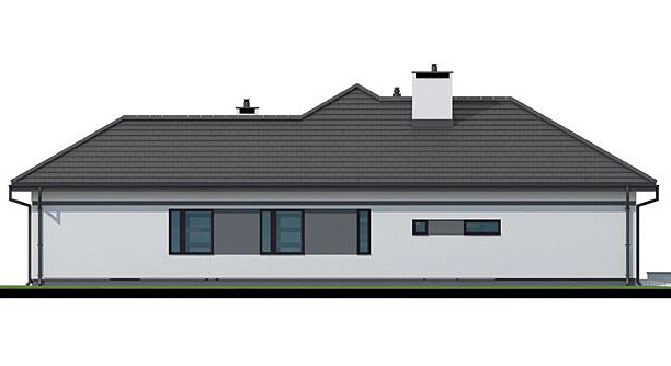 Фасады. Проект одноэтажного дома с гаражом. 2